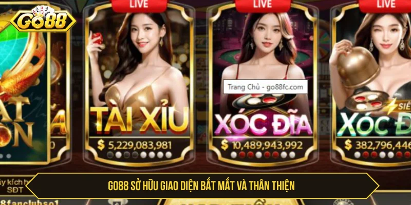 Go88 ✔️ Link Tải Go88 - Cổng Game Đổi Thưởng Uy Tín GO88 sở hữu giao diện bắt mắt và thân thiện